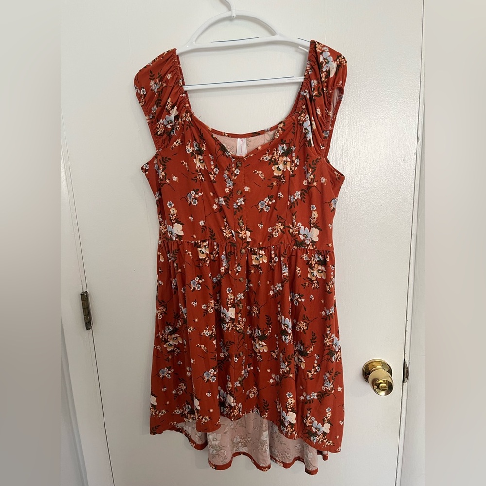 🎃No Boundaries orange dress. XL🎃